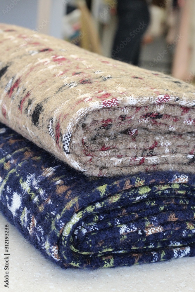 Fototapeta premium Multi-colored fabric as a background