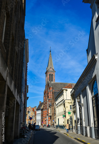 Old buildings in Bruges, Belgium