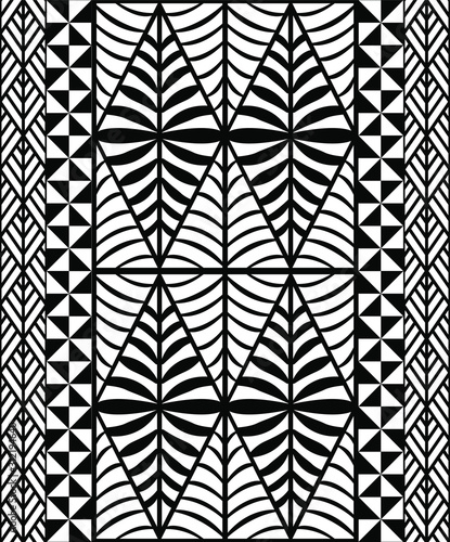 Pattern inspired by Tonga Islands traditional design elements.