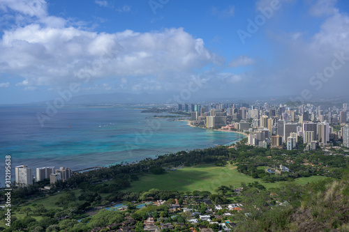 panoramic view of the city Honolulu Waikiki © Alex Coleman