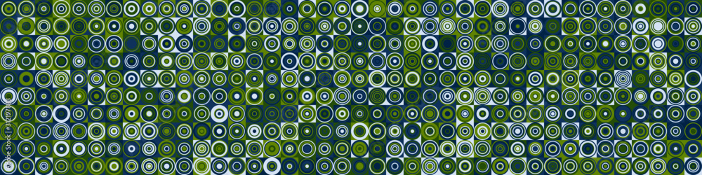 Pattern with random colored Circles Generative Art background illustration