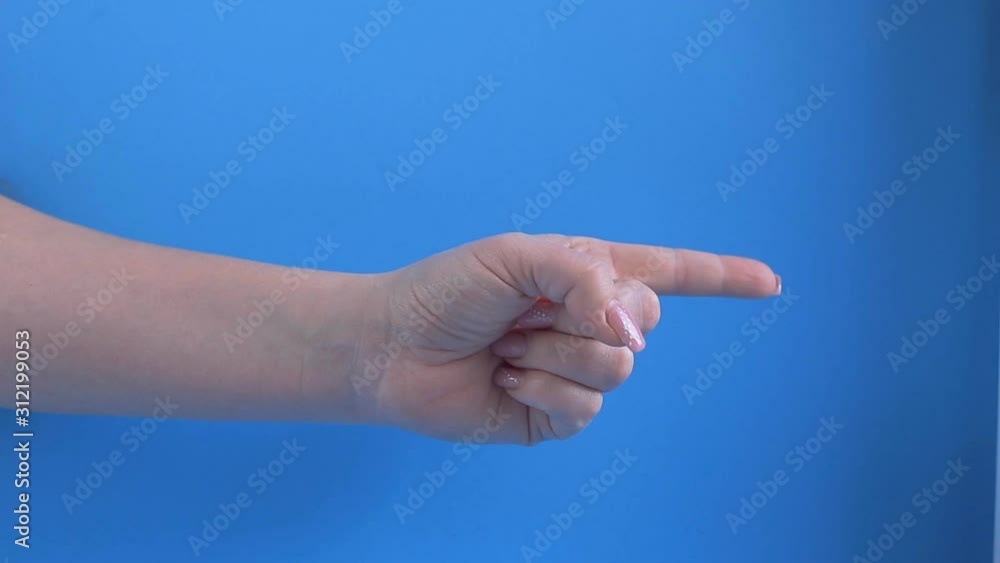 sign of direction with the index finger, a gesture sign of direction with the index finger, a gesture