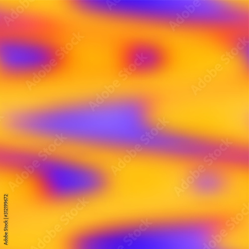 Ombre blurry saturated neon pop surreal seamless repeat vector pattern swatch. Hippie psychedelic fuzzy soft out of focus blobs. Seamless repeat vector pattern swatch.