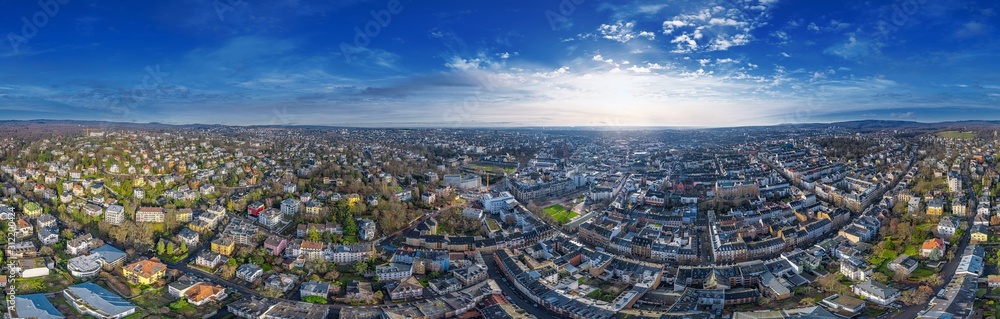 Fototapeta premium wiesbaden skyline