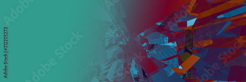 Panel kuchenny z motywem Abstract illustration