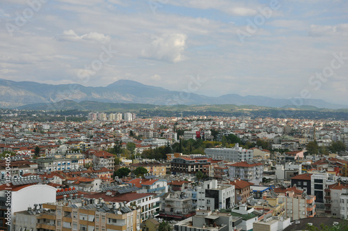 Fototapeta Naklejka Na Ścianę i Meble -  View of the city from height of bird's flight