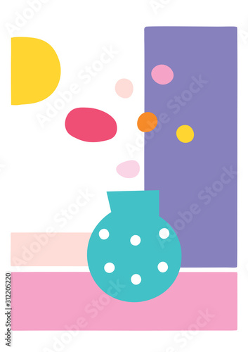 Cute flower greeting card