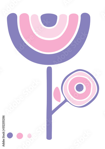 Simple flower greeting card...