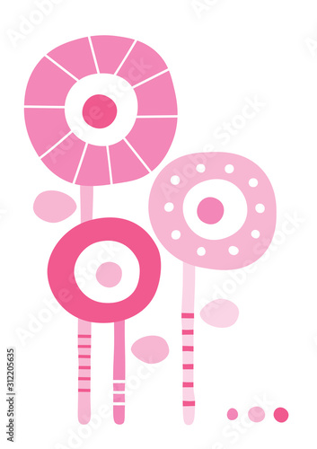 Simple flower greeting card...