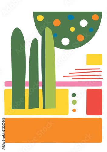 Simple flower greeting card...