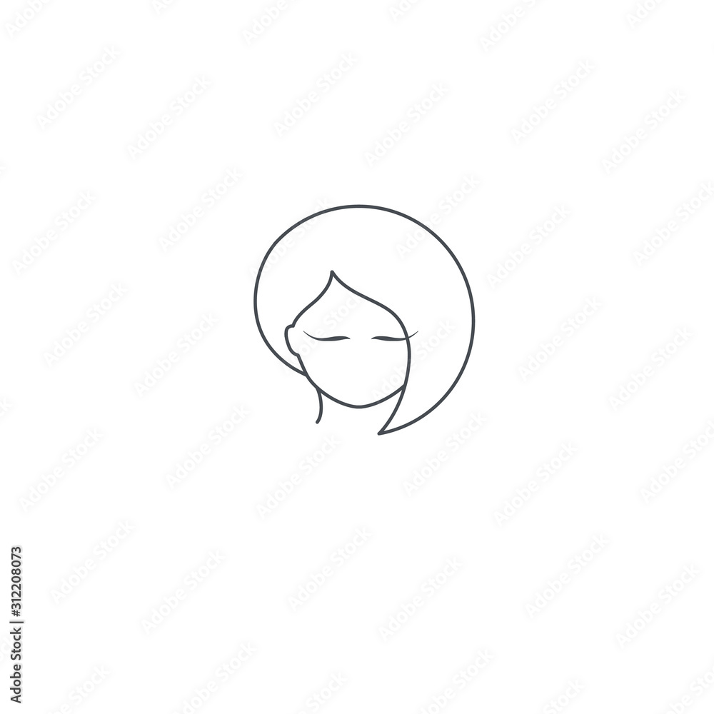 Femininity logo elements. Femininity logo elements.