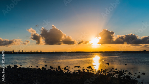 Sunset at Old Lighthouse Clevelands Point Quensland Australia