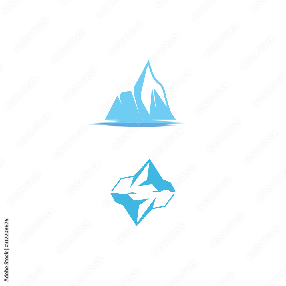Ice berg Logo Template vector symbol Ice berg Logo Template vector symbol
