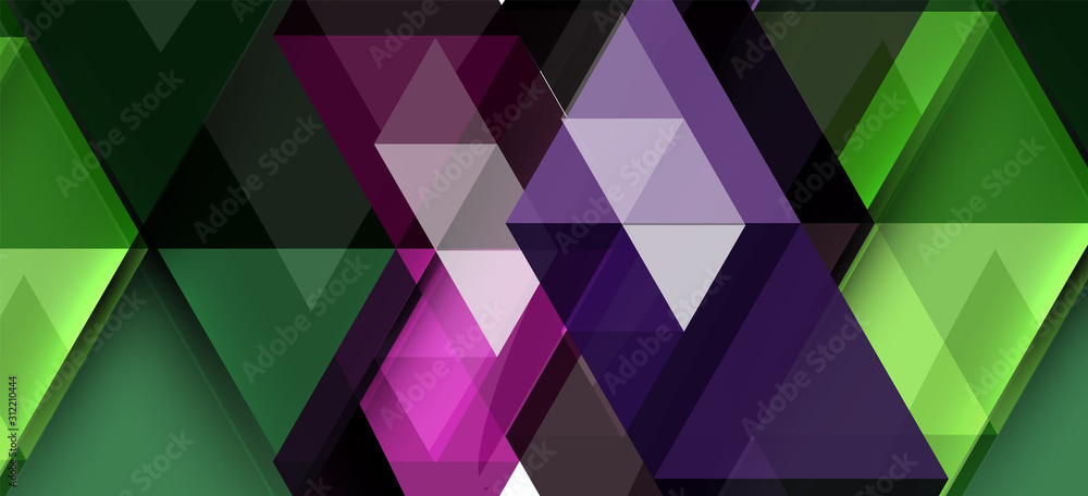 Obraz premium Abstract concept triangle graphic element. Technology background. Banner, poster template