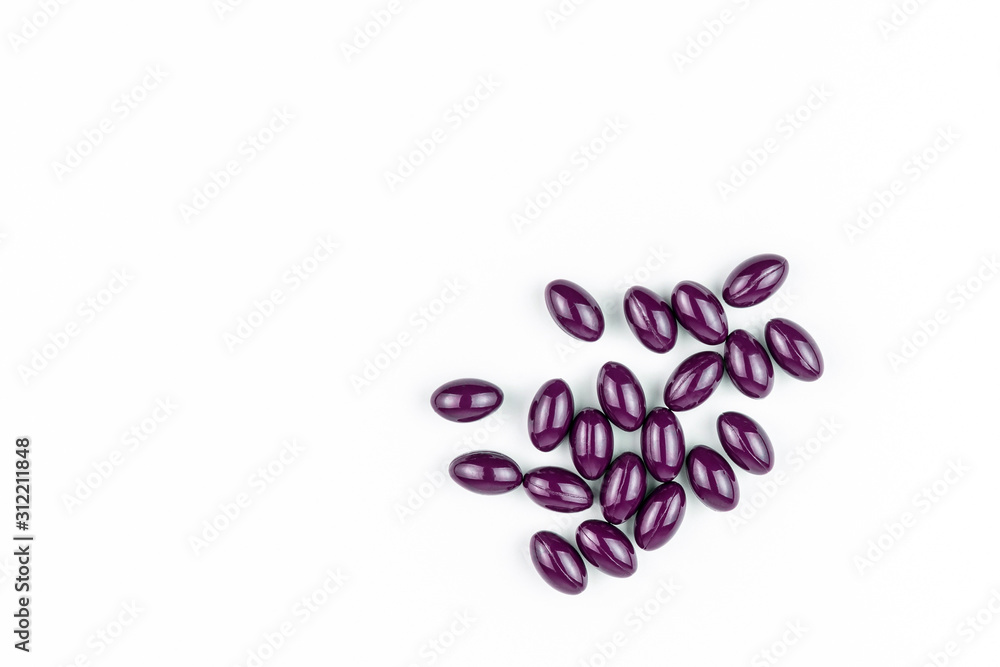 Pills on white background Pills on white background