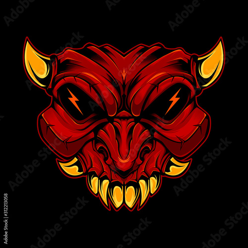 Oni  Devil masks of Japanese demons and monsters