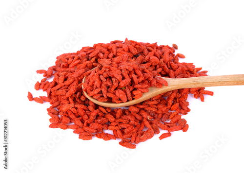 red dried goji berries ( Lycium Barbarum , wolfberry ) photo