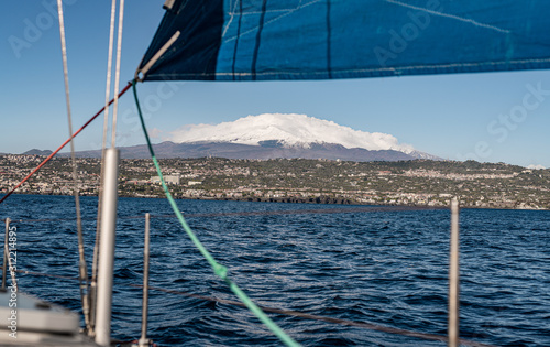 żeglarstwo - Sycylia wulkan Etna