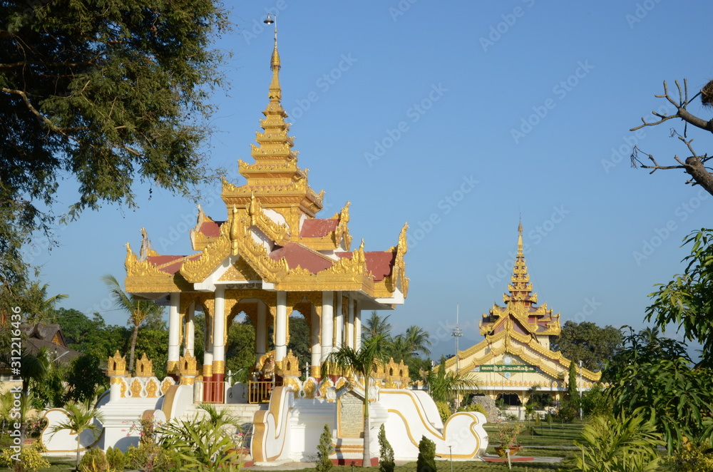 Naklejka premium Kuthodaw-Pagode, Mandalay