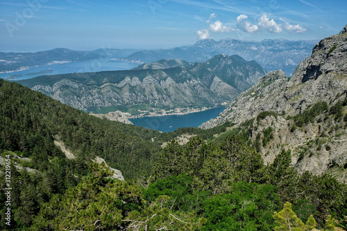 Kotor Bay in Medditerrean sea, Montenegro