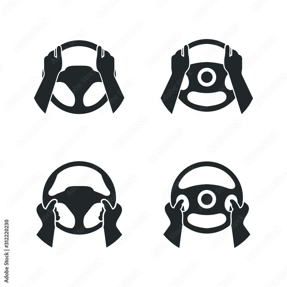 car steering wheel and driver's hands icon template color editable. car steering wheel and driver's hands symbol vector sign isolated on white background illustration for graphic and web design. car steering wheel and driver's hands icon template color editable. car steering wheel and driver's hands symbol vector sign isolated on white background illustration for graphic and web design.