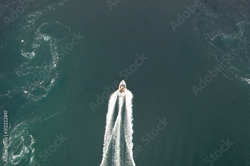 Fotografie, Obraz Saltstraumen sea whirlpools natural phenomenon landmarks in Norway