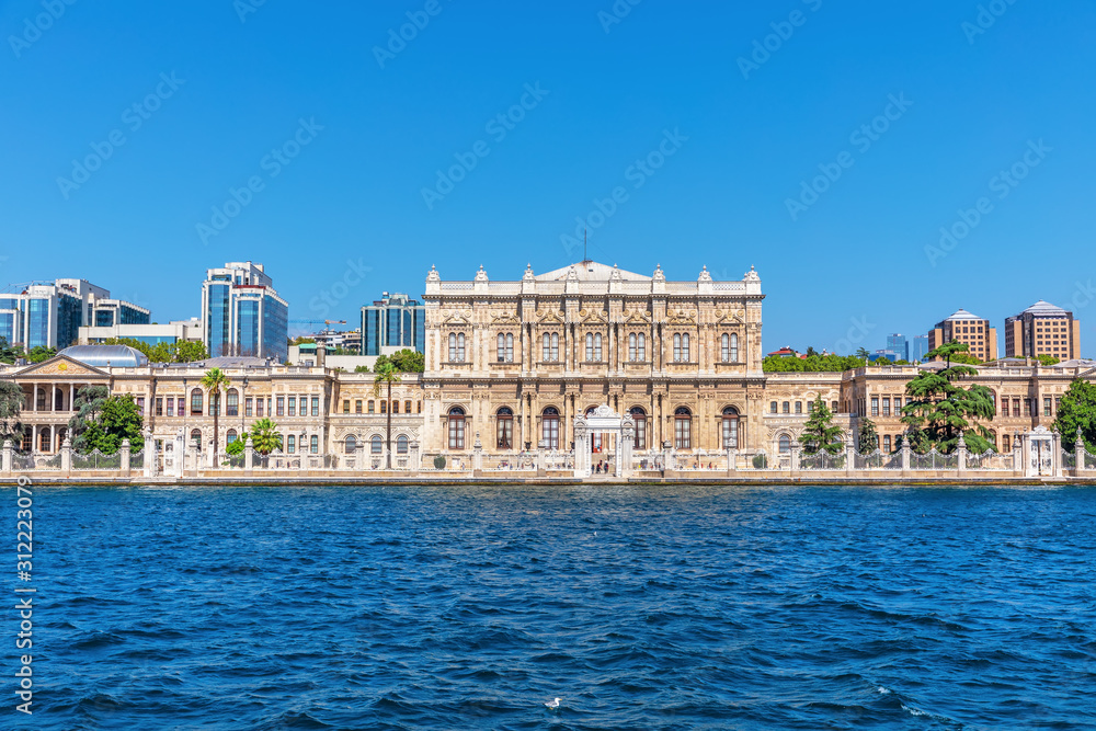 Beautiful Dolmabahce Palace by the sea, Istanbul, Turkey