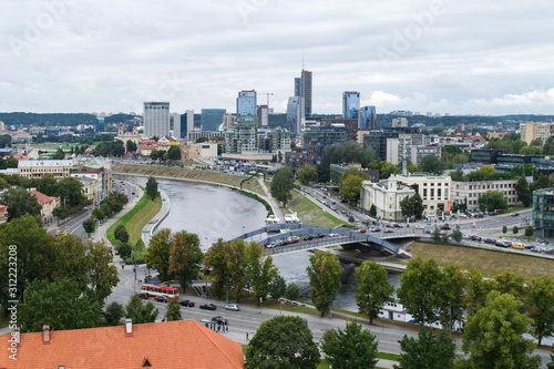 Cityscape of Vilnius in Lithuania