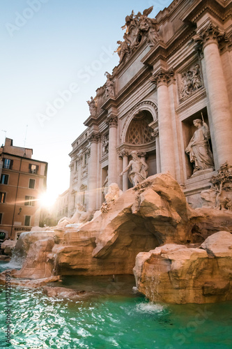 Trevi Fountain (Fontana di Trevi) in Rome. Italy