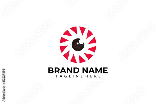 vision cam logo icon vector isolated