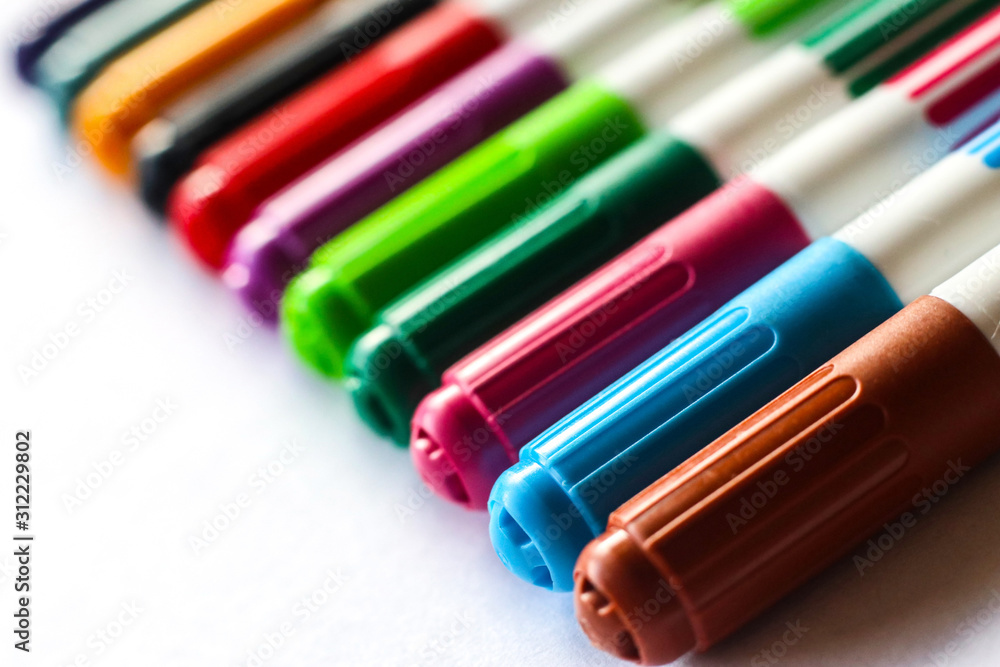 Fototapeta premium Colourful marker pens