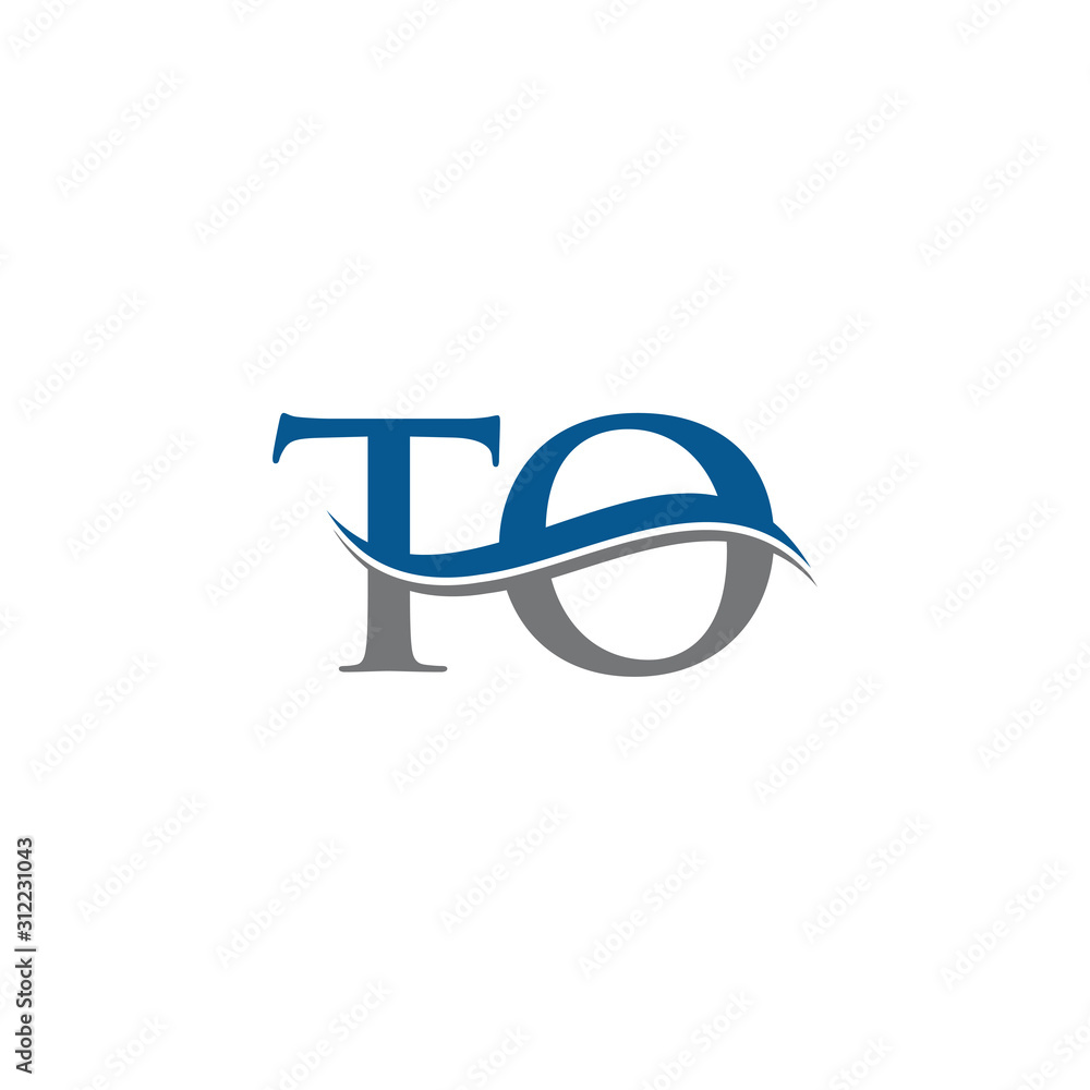 Swoosh Letter TO Logo Design Vector Template. Water Wave TO Logo Vector. Swoosh Letter TO Logo Design Vector Template. Water Wave TO Logo Vector.