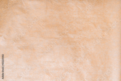 Textured background, brown baking paper