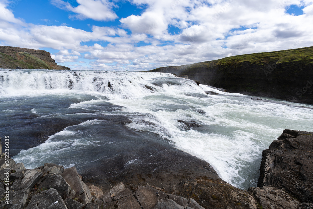 Gullfoss Waterfall in Iceland