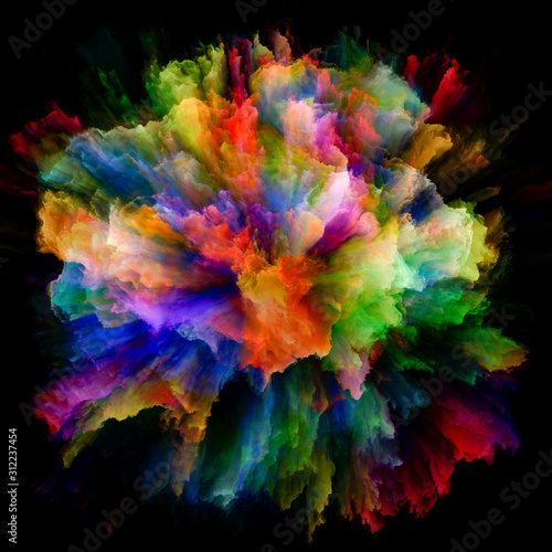 Vivid Color Splash Explosion