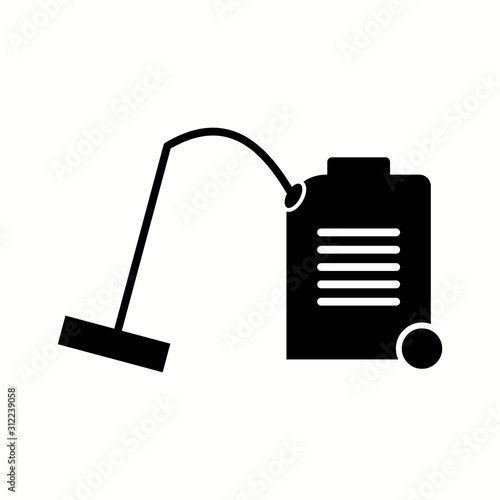 Unique Vaccum Cleaner Glyph Vector Icon