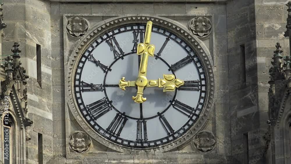 Clock, chime on the tower of the town hall. Austria. Vein, Vienna, Wien Clock, chime on the tower of the town hall. Austria. Vein, Vienna, Wien
