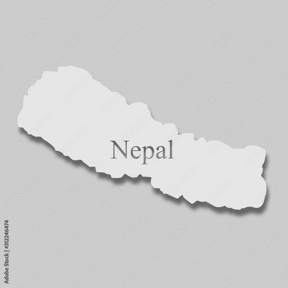 Obraz premium map of Nepal
