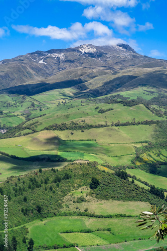 A VALLEY VIEW CALLED "LLOA", AT THE FOOT OF VOLCÁN GUAGUA PICHINCHA, NEAR QUITO IN LOS ANDES, SOUTH AMERICA.