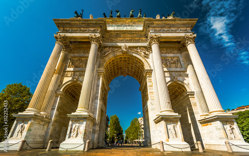 Europe, Italy, Milan, City gate of Milan, Historical Monument building photo