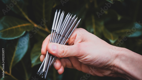 Steel nails for clavitherapy