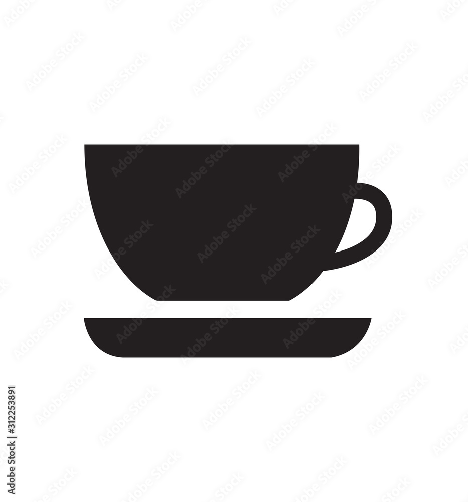 Coffee mug icon vector illustration hot drink tea isolated Coffee mug icon vector illustration hot drink tea isolated