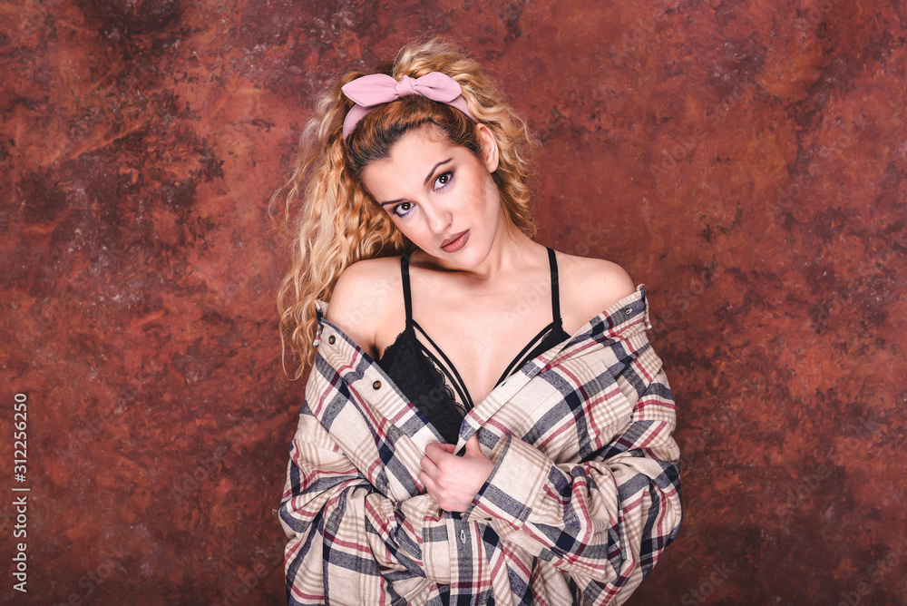 Fototapeta premium Portrait of an attractive girl