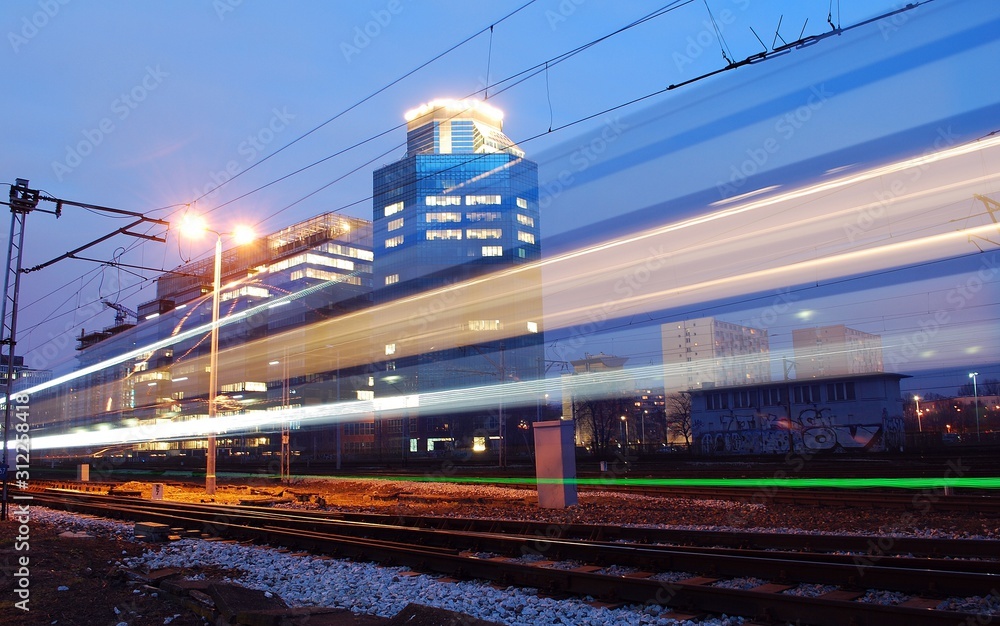 Obraz premium city at night