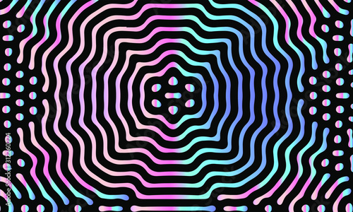 Psychedelic abstract background made by generative algorithm: Reaction-diffusion or Turing pattern formation.