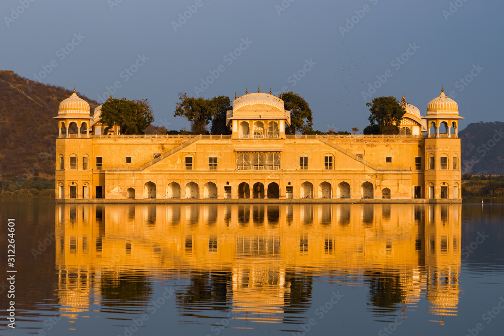 Jal Mahal, The water palace in Jaipur, Rajasthan, India.