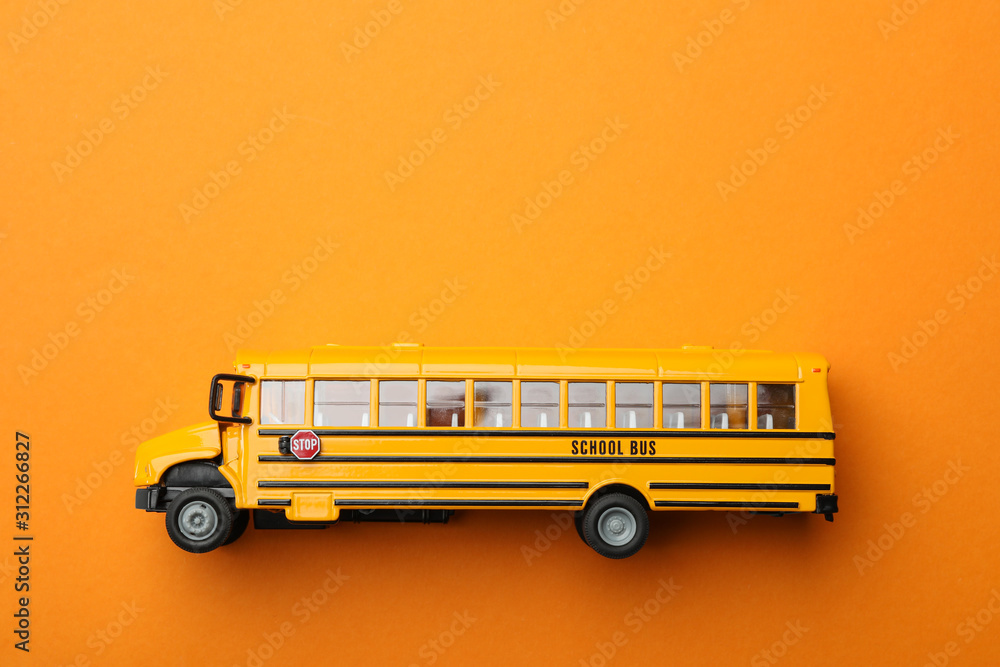 school bus top view