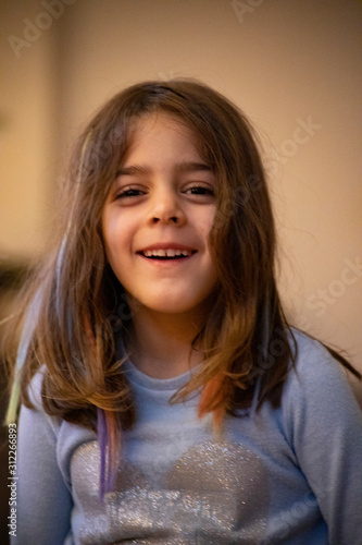 Smiling pretty little girl