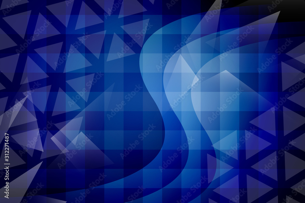 Fototapeta premium abstract, blue, wave, wallpaper, design, illustration, texture, art, light, digital, line, lines, curve, graphic, pattern, shape, color, water, waves, motion, backdrop, backgrounds, white, technology