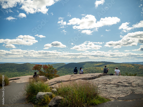 Bear Mountain State Park, Perkins Memorial Tower, Appalachian trail in upper state New York photo